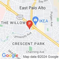 View Map of 1900 University Avenue,East Palo Alto,CA,94303